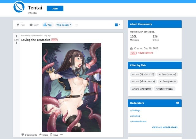 best hentai reddit boards tentai tenacle hentai porn