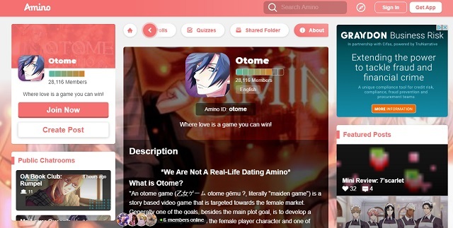 otome games community amino apps