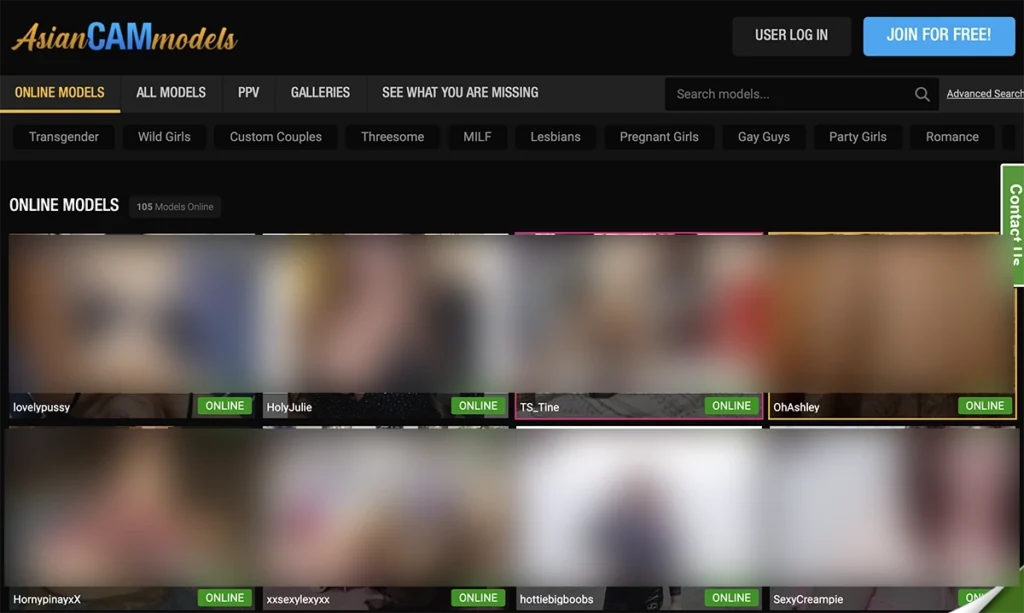 Asian cam models