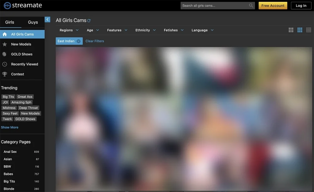 Streamate Indian cams